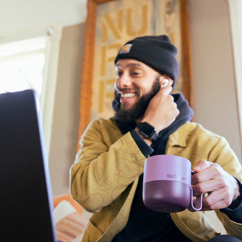 rise-drinkware-set-x5 12oz_rise_coffee_mug_dusty_orchid_guy_laptop_square.jpg